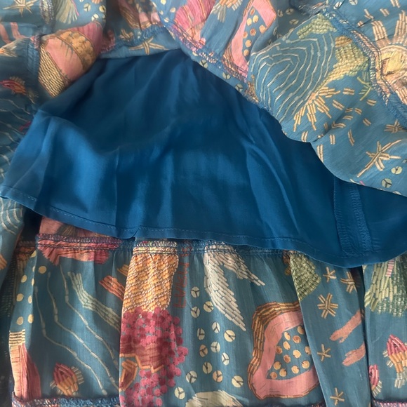 FARM Rio Azure Blue Ocean Stories Maxi Dress XL NWT - Picture 6 of 6